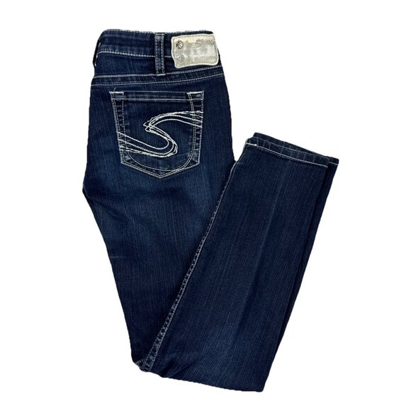 Silver Jeans Co Camden Women’s Denim Jeans Blue W32 L31 Stretch Low Rise Stretch - Picture 1 of 8